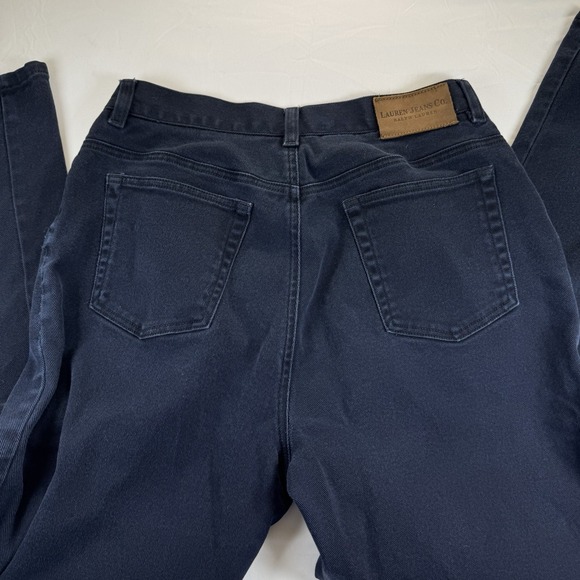 Ralph Lauren Lauren Jeans Co Womens Jeans 10 Blue Indigo Dark Denim Hi Rise - Picture 6 of 7